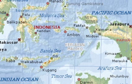 Maluku kaart 72 dpi