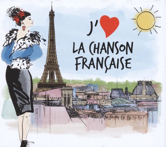 illustratie met Parisiènne en Eiffeltoren