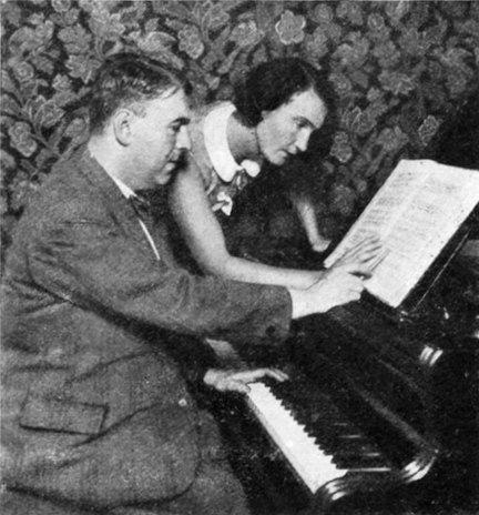 Componist Erwin Schulhoff en dansers Milča Mayerová, ca. 1931